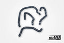 do88 Audi/Seat/Volkswagen 2.0T (MQB) Remote Radiator Coolant Hoses (Left) - Black-1