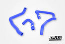 do88 Audi/Seat/Volkswagen 2.0T (MQB) Remote Radiator Coolant Hoses (Right) - Blue-1