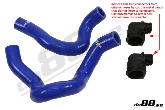 do88 SAAB 9-5 2.8T Turbo6 10-11 Coolant Hoses Blue