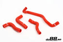 do88 Volvo C30/C70/S40/V50 Turbo 04-13 Heater Hoses Red-1