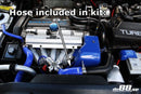 do88 Volvo 850/S70/V70 Intercooler Outlet Hose w/25mm BOV Connection Blue-4