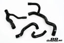 do88 90-92 Audi S2 2.2T (3B) Radiator Hoses - Black-1