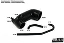 do88 89-92 Audi Ur-Quattro 2.2T 20V Inlet Hose - Black-4