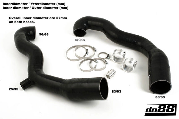 do88 Porsche 997.1 TT/GT2 07-09 Inlet Hoses for Turbo