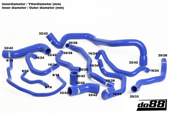 do88 Audi S3/TT/Seat Leon Cupra R 1.8T Coolant Hoses - Blue