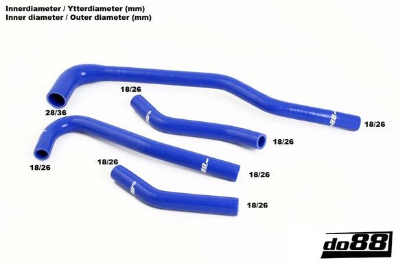 do88 SAAB 9000 92-98 Heater Hoses Blue