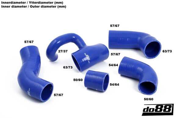 do88 Volvo 850/S70/V70 Turbo 94-98 Pressure Hoses Blue