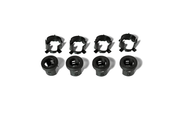 DV8 Offroad Jeep/Dodge/RAM Front Bezel & Rear Clip Replacement Kit for MOPAR Sensors - Set of 4