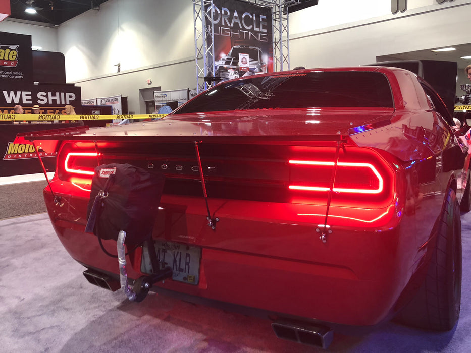 Oracle Dodge Challenger 08-14 LED Waterproof Afterburner Kit - Red SEE WARRANTY