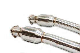 BMW E46 M3 Exhaust SECTION 1 with 100 CELL hi flow catalysts by BMW tuner Active Autowerke - 0