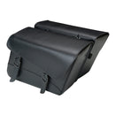 Willie & Max Universal Black Jack Large Slant Saddlebag Set (16 in L x 11 in H x 6.5 in W) - Black-1