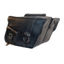 Willie & Max Universal Ranger Large Slant Saddlebags (16 in L x 11 in H x 6.5 in W) - Black-1