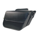 Willie & Max Universal Raptor Large Slant Saddlebags (16 in L x 11 W x 6.5 in H) - Black-1