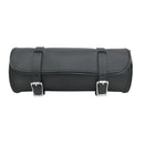 Willie & Max Universal Round Leather Tool Bag (12 in L x 4.5 in H) - Black-1