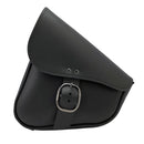 Willie & Max HD Softails, Yamaha Rd Stars, Kaw Vulcan 900, Suz C50 Leather Swingarm Bag - Black-1