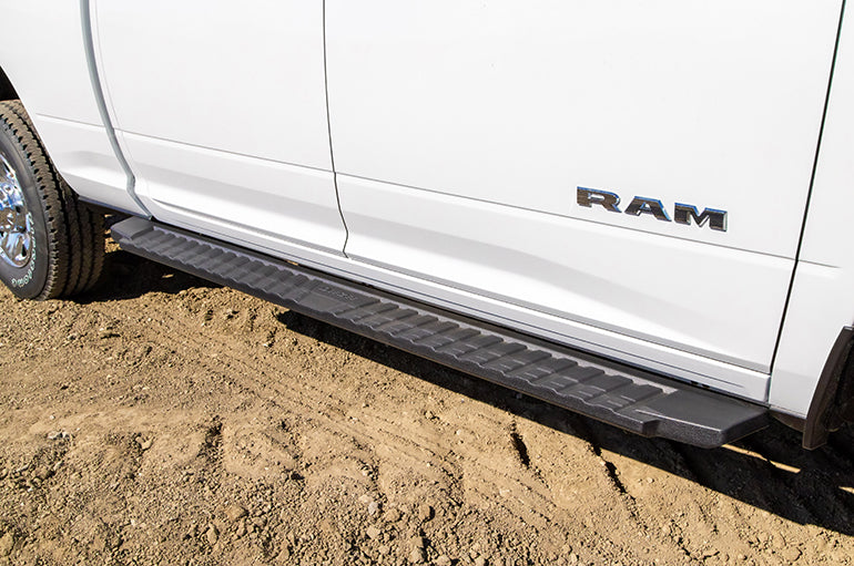 Deezee Universal Chevrolet/GMC/Dodge/Ford Full Size Truck Running Board ExtCab Section Molded Black - 0