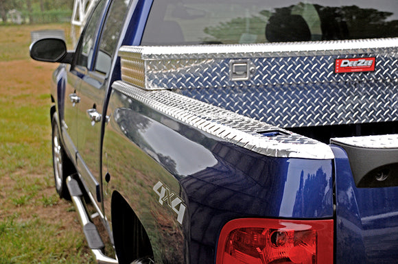 Deezee 09-19 Dodge/Ram Ram Bed Cap Wrap W/Stake Pockets Brite-Tread Aluminum 8Ft Bed