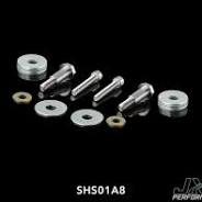 Driveshaft Carrier Spare Hardware Set - 2x M8x1.25 (UNI05B0) Shoulder Bolts and 2x M8x40 Clamping Bolts w/ 2x M6x1.00x20 mm Bolts