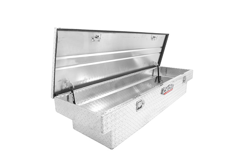 Deezee Universal Tool Box - Red Crossover - Single Lid BT Alum (Low)