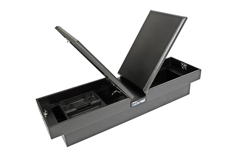 Deezee Universal Tool Box - Hardware Crossover - Double Lid Black - 0