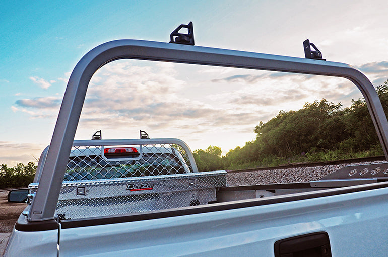 Deezee Universal Chevrolet Silverado Cargo Management Rear Rack - Standard Silver - 0