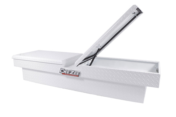 Deezee Universal Tool Box - Red Crossover - Double BT Alum (White)