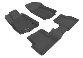 3D MAXpider 2012-2020 Chevrolet Sonic Kagu 1st & 2nd Row Floormats - Black