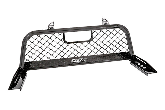 Deezee Universal Cargo Management Cab Rack - Txt Blk Mesh