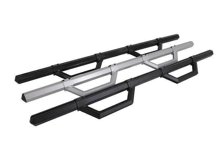 Deezee 99-23 Chevrolet/GMC/Dodge/Ford Full Size Truck Hex Series - Reg Cab Side Steps (Blk)