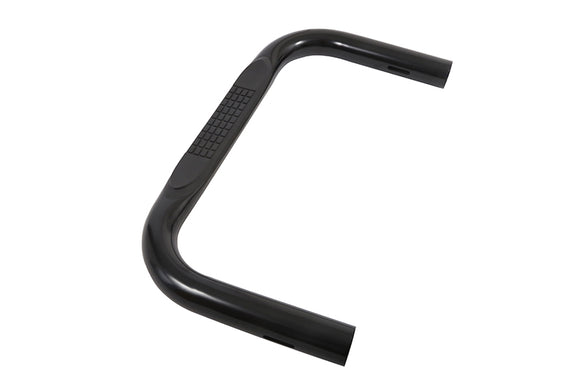 Deezee Universal Tubes - 3In Round Universal - Black Steel RegCab