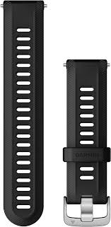 Garmin Quick Release Bands (22 mm). Black/Powder Gray with Slate Hardware