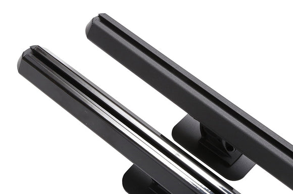 Deezee 04-23 Ford F-150/Super Duty Hex Series Side Rails - Gloss Black 8Ft Bed