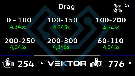 Vektor Technik Digital Data Display Gauge For VW MK7 GTI & Golf R (Antenna)