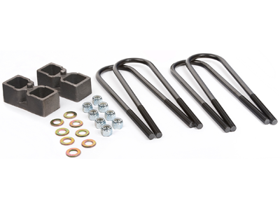 Daystar 1994-2013 Dodge Ram 2500 4WD (w/Dana 70 Axle & w/o Overloads) - 2in Rear Block & U-Bolt Kit
