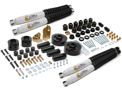 Daystar 1997-2006 Jeep Wrangler TJ 2WD/4WD - 4in Lift Kit (3in Susp Lift/1in Body) & Scorpion Shocks