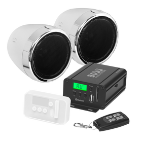 Boss Audio Systems MCBK520B Motorcycle Speaker Amplifier / Bluetooth / 3in Speakers