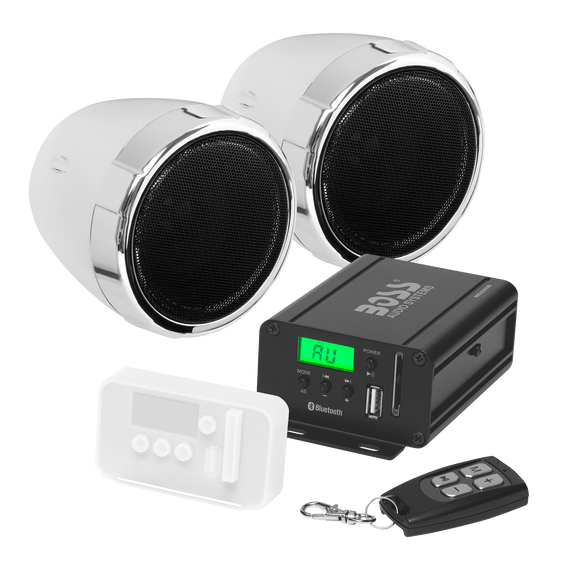 Boss Audio Systems MCBK520B Motorcycle Speaker Amplifier / Bluetooth / 3in Speakers