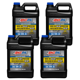 AMSOIL Signature Series 10W-30 100% Synthetic Max-Duty Diesel Oil Case of 4