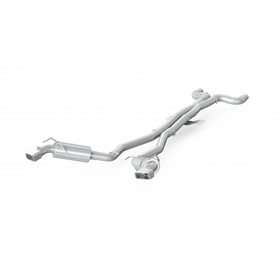 Dual Cat Back, Rectangle Tips, T409