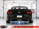 AWE Touring Edition Cat-back Exhaust for S550 Mustang GT - Chrome Silver Tips-1