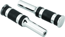 Bikers Choice Chrome Billet Three Band Replacement Pegs For Forward Controls-1