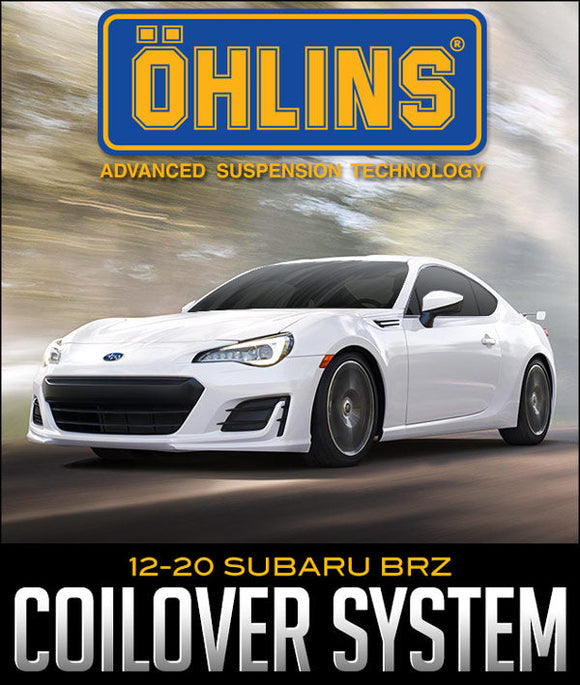 ÖHLINS RACING ROAD & TRACK COILOVER SYSTEM: 2012–2020 SUBARU BRZ