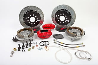 BAER BRAKES 13 SS4+ R Brk Kit CY SDZ Fits 1978-88 GM G-Body Cars w/OE Saginaw 10 Bolt C-clip (BIH) Drum Brake Housing Ends