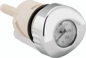 Bikers Choice 04-Up Sportster White Face Oil Temperature Gauge Dipstick