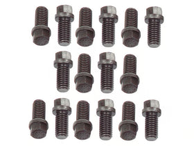 Mr. Gasket Header Bolts - 3/8-16 x 3/4 Inch Hex Head - Set of 16 1965-1990 Chevrolet 396-454 Big Block and 1962-2001 Ford 221-351W