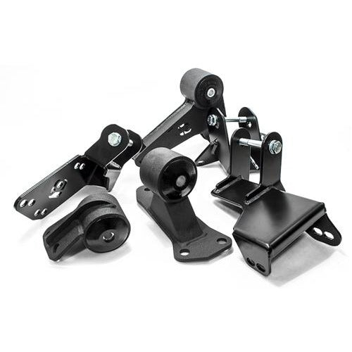 Innovative 96-00 Civic K-Series Black Steel Mounts 85A Bushings (EG/DC Subframe)