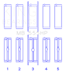 King Chrysler 350 / 361 / 383 / 403 Performance Main Bearing set-2