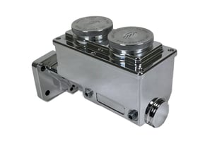 Baer ReMaster Baer Brakes Remaster Master Cylinder: A small, compact, 1-piece body machined out of 6061 T6 billet aluminum, 1.000 in. Bore, Right Side Ports, Polished, with a early Mopar 4-bolt mounting flange.
