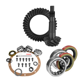 Yukon 8.25in CHY 4.56 Rear Ring & Pinion Install Kit Positraction 1.618in ID Axle Bearings