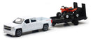 New Ray Toys Chevy Silverado Pickup with ATV/ Scale - 1:43-1